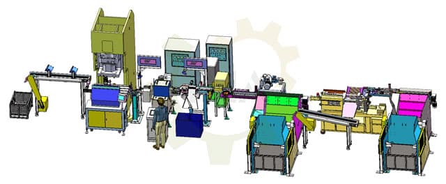 Автоматические линии для горячей высадки болтов