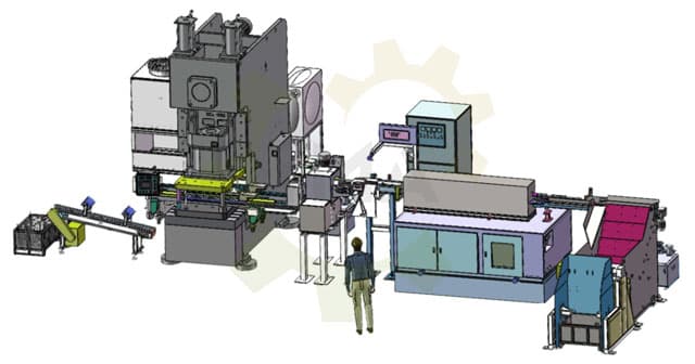 Автоматические линии для горячей высадки гаек