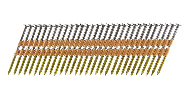 Реечные гвозди в пластиковой обойме
