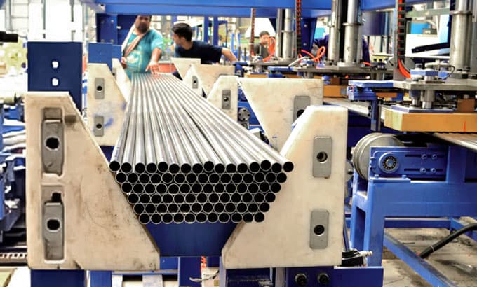 Шестигранная укладка труб