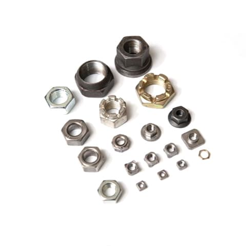 Шестигранные корончатые гайки