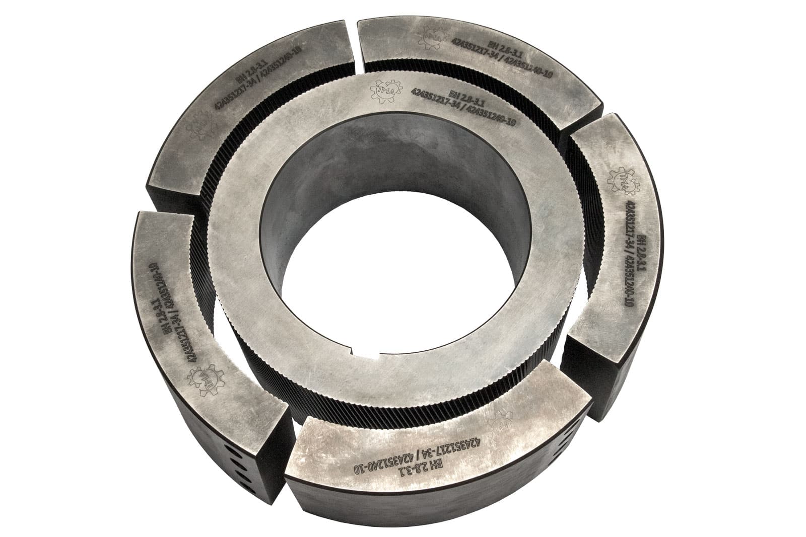 5-сегментные резьбонакатные ролик-сегменты для винтовых и кольцевых гвоздей